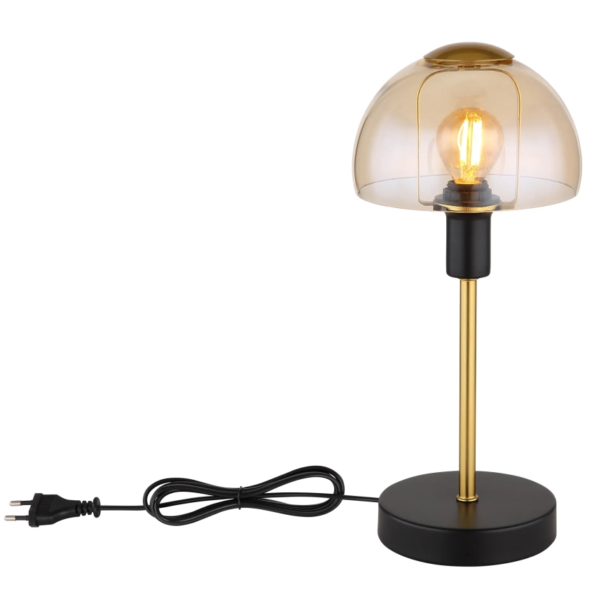 Globo - Stolna dodirna lampa 1xE14/25W/230V crna/zlatna