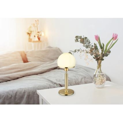 Globo - Stolna lampa 1xE27/40W/230V zlatna