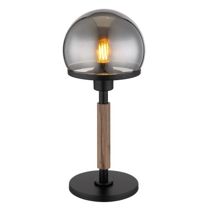 Globo - Stolna lampa 1xE27/40W/230V crna/smeđa
