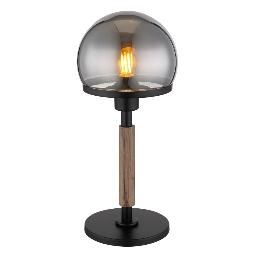 Globo - Stolna lampa 1xE27/40W/230V crna/smeđa