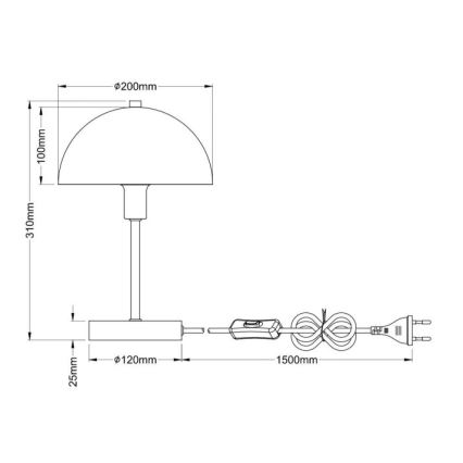 Globo - Stolna svjetiljka 1xE14/40W/230V