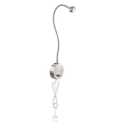 Globo - LED fleksibilna lampa LED/3W/230V sjajni krom