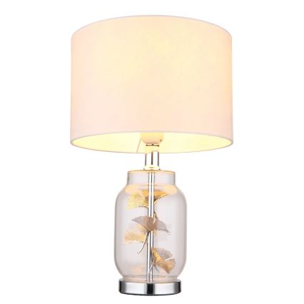 Globo - Stolna lampa 1xE27/40W/230V bijela