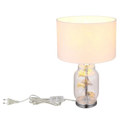 Globo - Stolna lampa 1xE27/40W/230V bijela