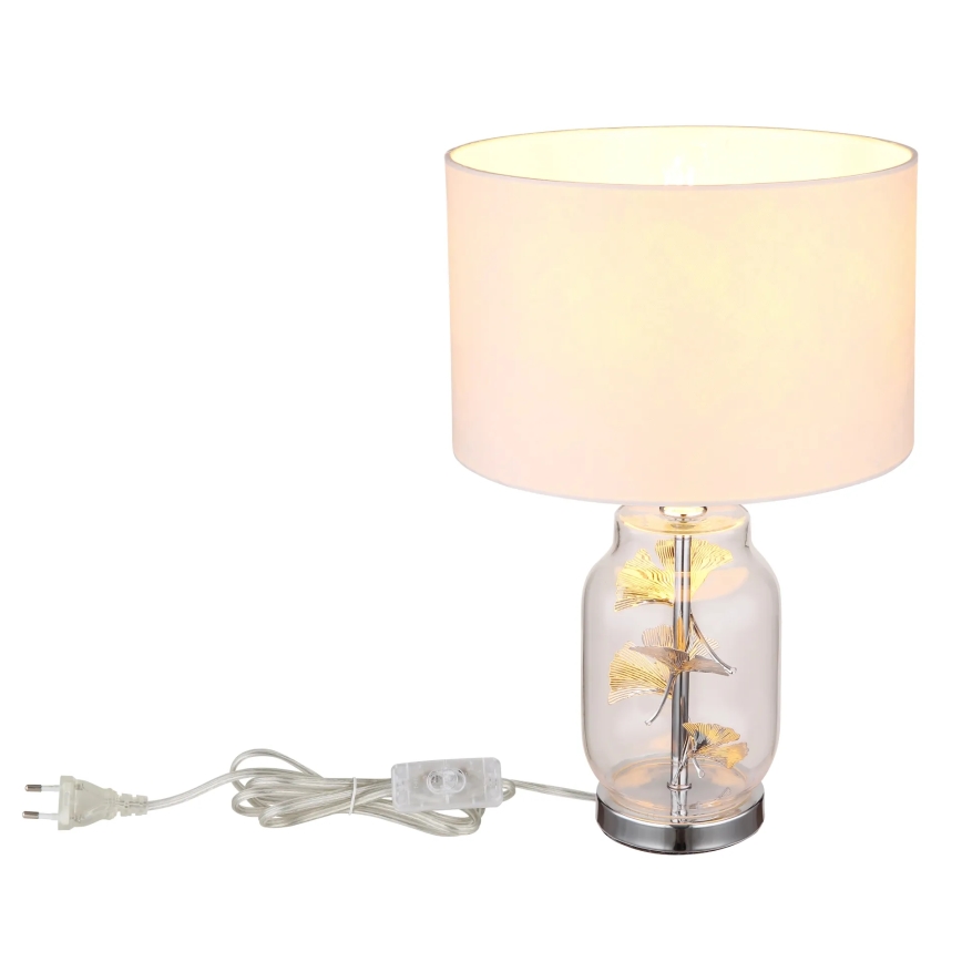 Globo - Stolna lampa 1xE27/40W/230V bijela