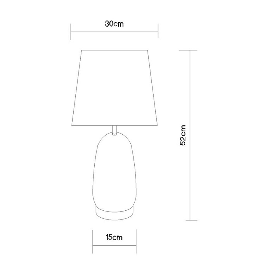 Globo - Stolna lampa 1xE27/40W/230V crna/smeđa