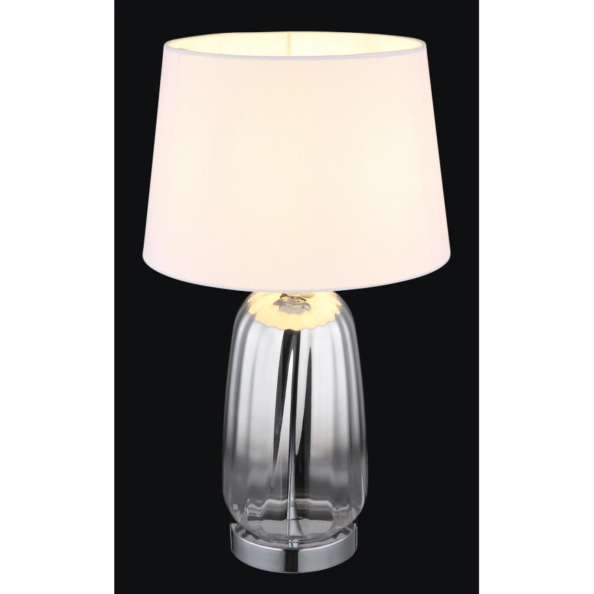 Globo - Stolna lampa 1xE27/40W/230V bijela/srebrna