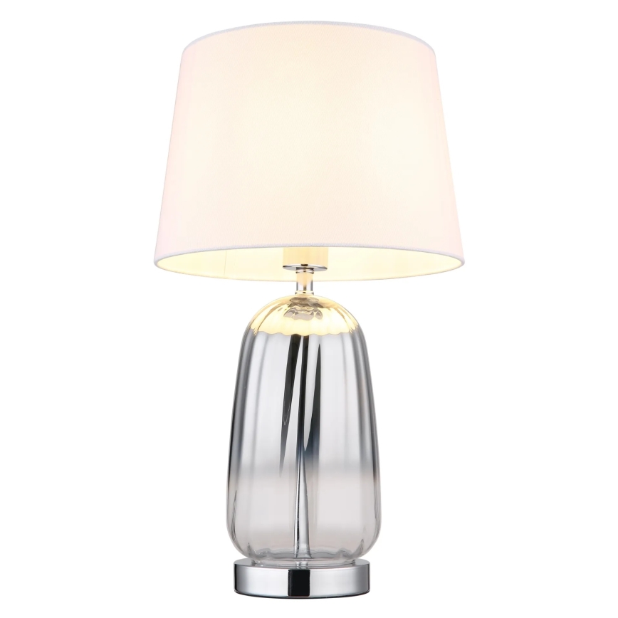 Globo - Stolna lampa 1xE27/40W/230V bijela/srebrna