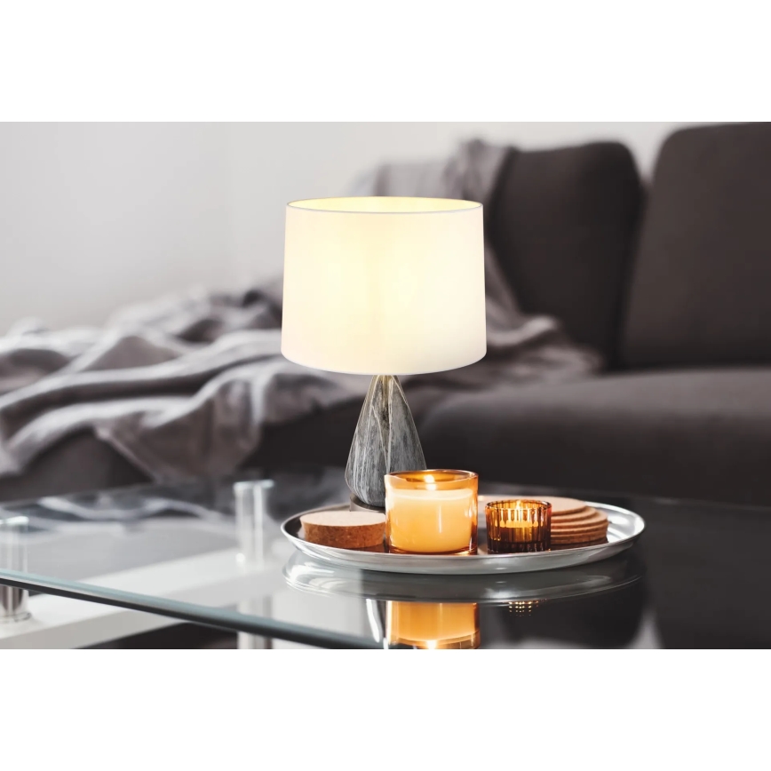 Globo - Stolna lampa 1xE27/40W/230V bijela