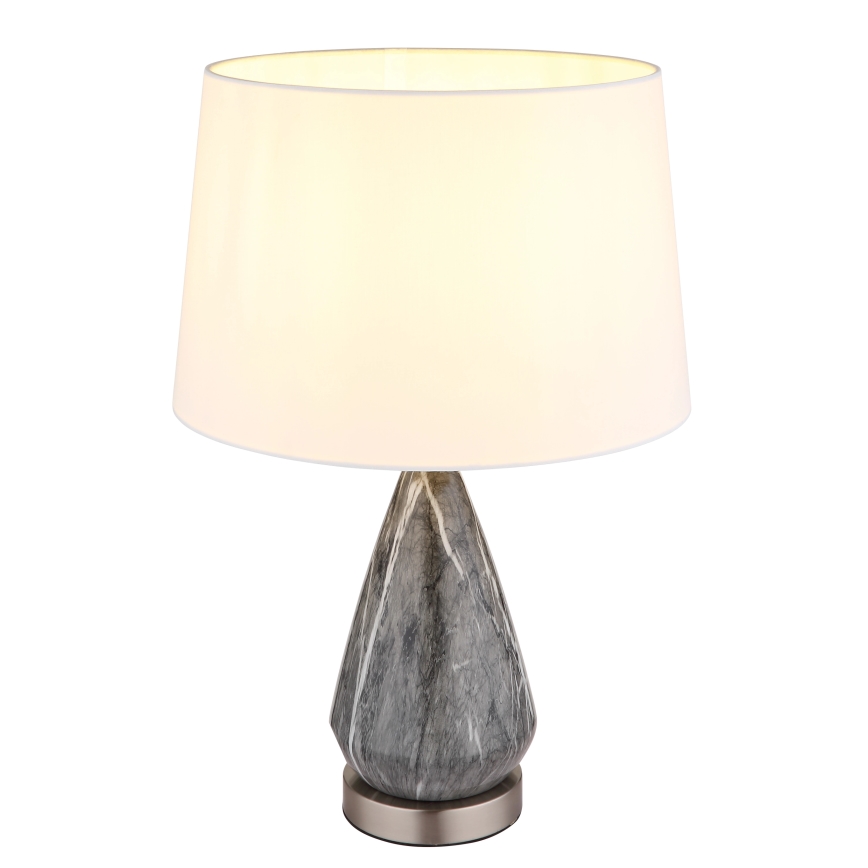 Globo - Stolna lampa 1xE27/40W/230V bijela