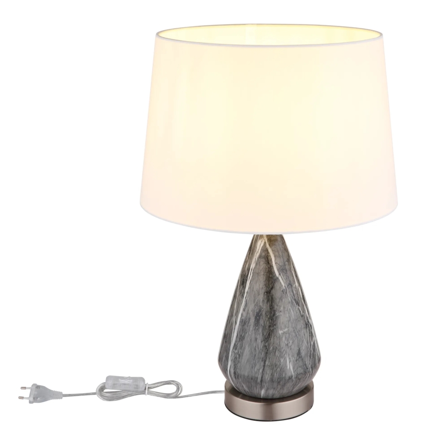 Globo - Stolna lampa 1xE27/40W/230V bijela