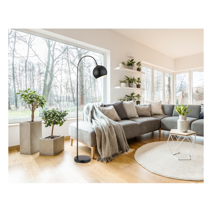Globo - Podna lampa 1xE27/60W/230V crna