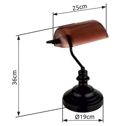 Globo - Stolna lampa 1xE27/60W/230V