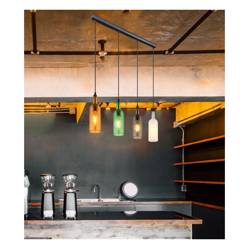 Globo - Luster na sajli 4xE27/8W/230V