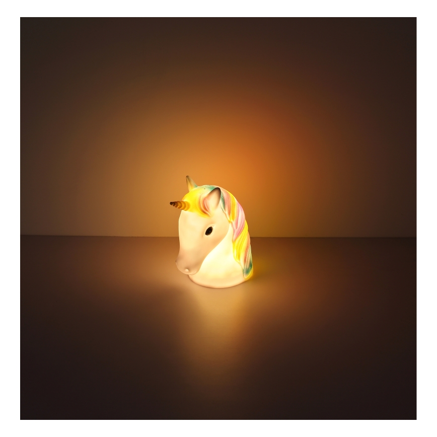 Globo - LED dječja noćna lampa LED/1W/230/4,5V 3xAA jednorog