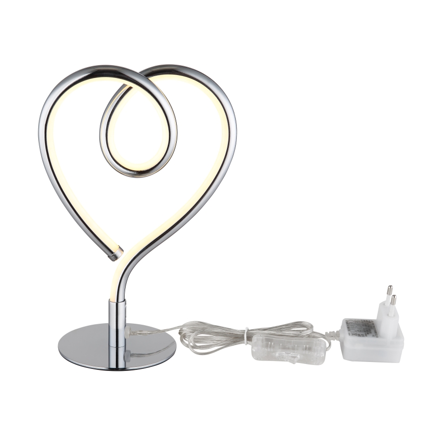 Globo - LED Stolna lampa LED/6W/230V sjajni krom