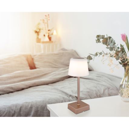 Globo - LED Prigušiva stolna lampa na dodir LED/2W/5V 3000/4500/6500K 800 mAh bež