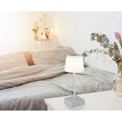 Globo - LED Prigušiva stolna lampa na dodir LED/2W/5V 3000/4500/6500K 800 mAh srebrna