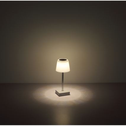 Globo - LED Prigušiva stolna lampa na dodir LED/2W/5V 3000/4500/6500K 800 mAh srebrna