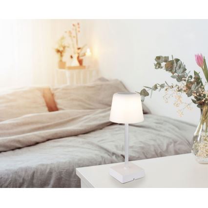Globo - LED Prigušiva stolna lampa na dodir LED/2W/5V 3000/4500/6500K 800 mAh bijela