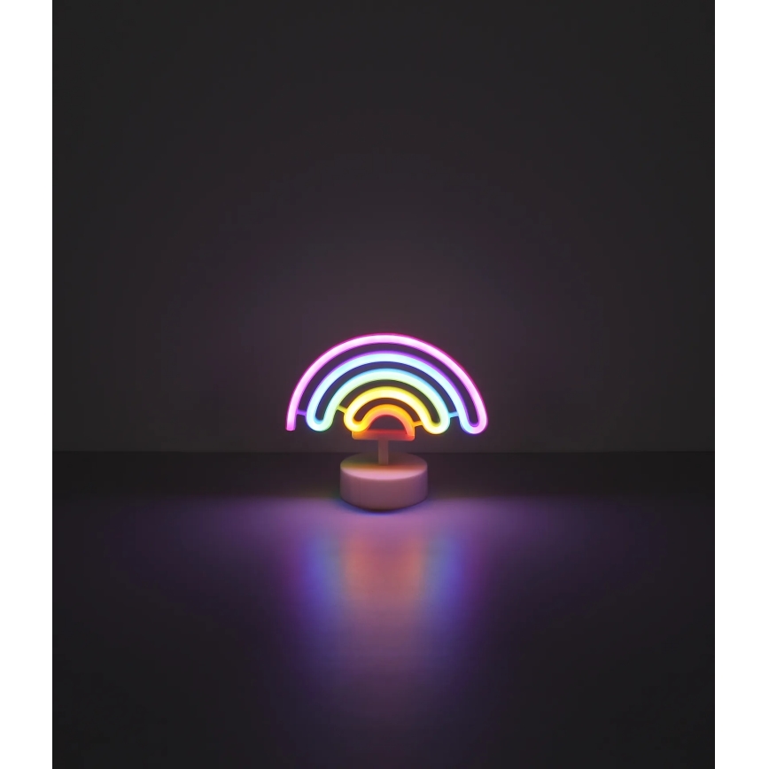 Globo - LED Neonska stolna dekoracija LED/2W/3xAA duga
