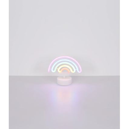 Globo - LED Neonska stolna dekoracija LED/2W/3xAA duga