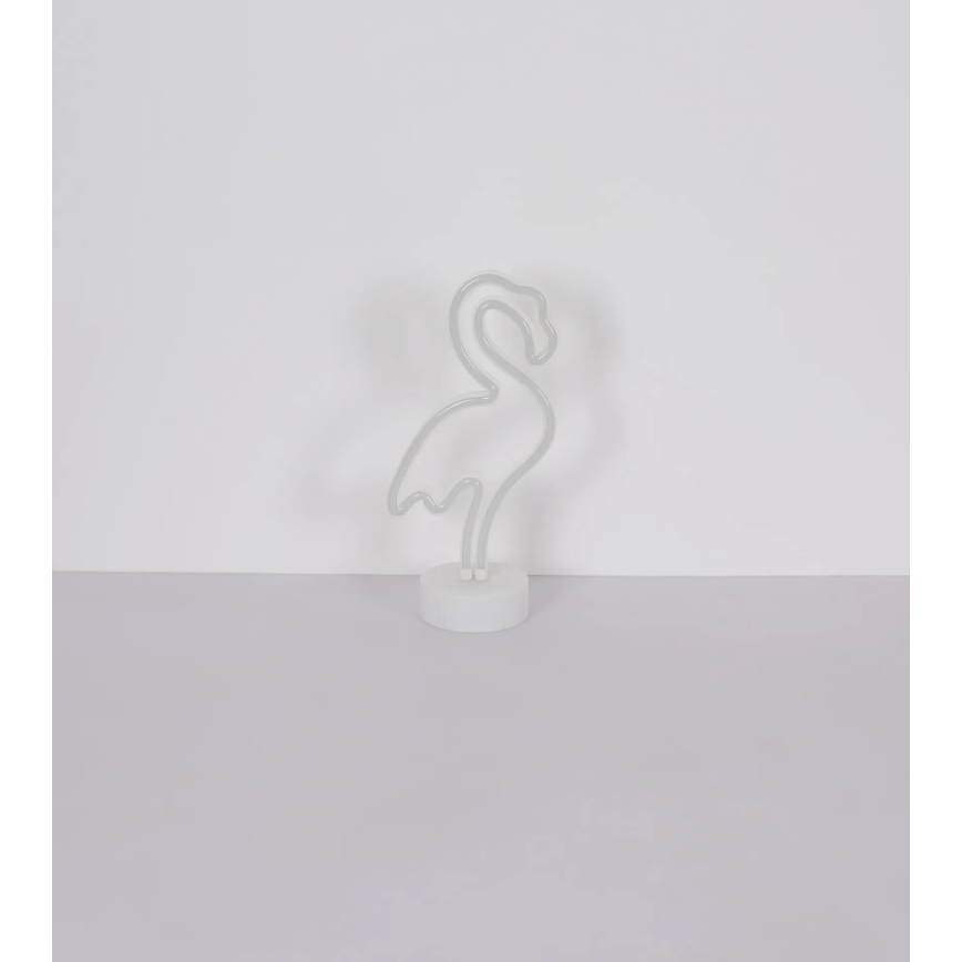 Globo - LED Neonska stolna dekoracija LED/2W/3xAA flamingo