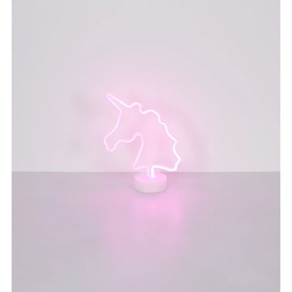 Globo - LED Neonska stolna dekoracija LED/2W/3xAA jednorog