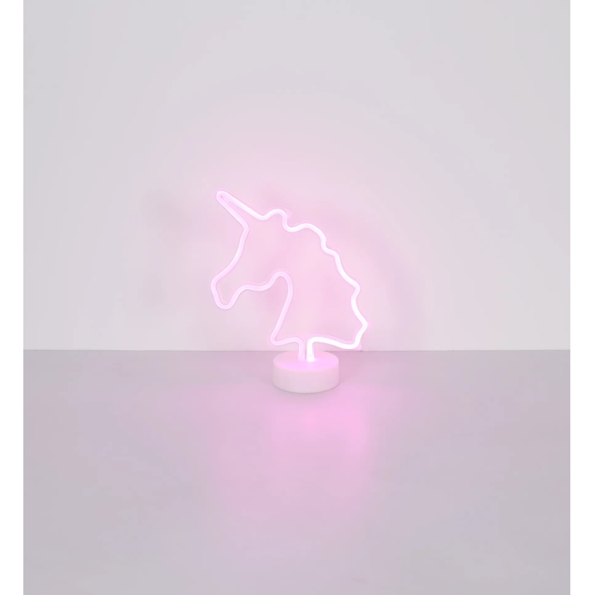Globo - LED Neonska stolna dekoracija LED/2W/3xAA jednorog
