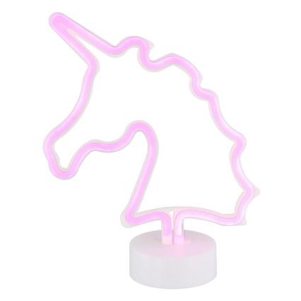 Globo - LED Neonska stolna dekoracija LED/2W/3xAA jednorog
