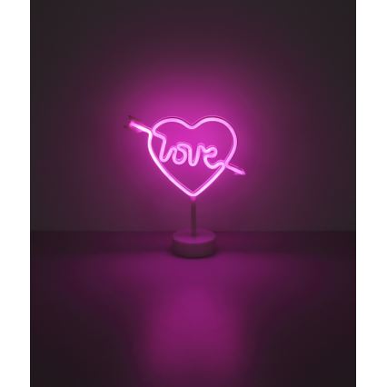 Globo - LED Neonska stolna dekoracija LED/2W/3xAA srce