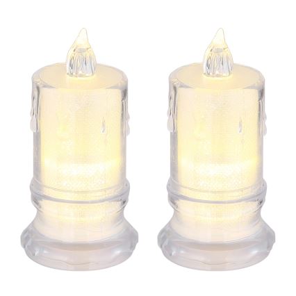 Globo - SET 2x LED Svijeća LED/0,25W/3xLR1130