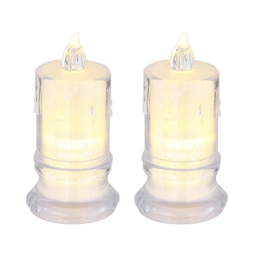 Globo - SET 2x LED Svijeća LED/0,25W/3xLR1130