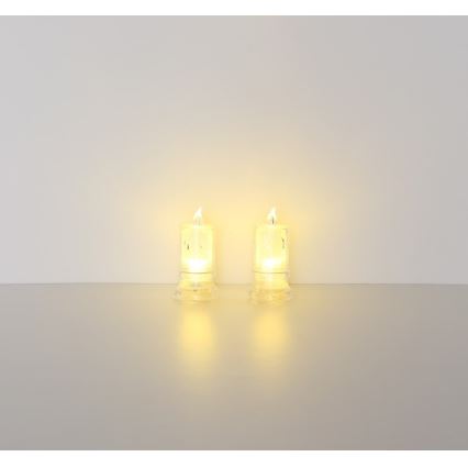Globo - SET 2x LED Svijeća LED/0,25W/3xLR1130