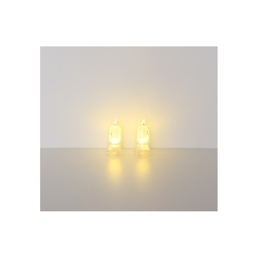 Globo - SET 2x LED Svijeća LED/0,25W/3xLR1130