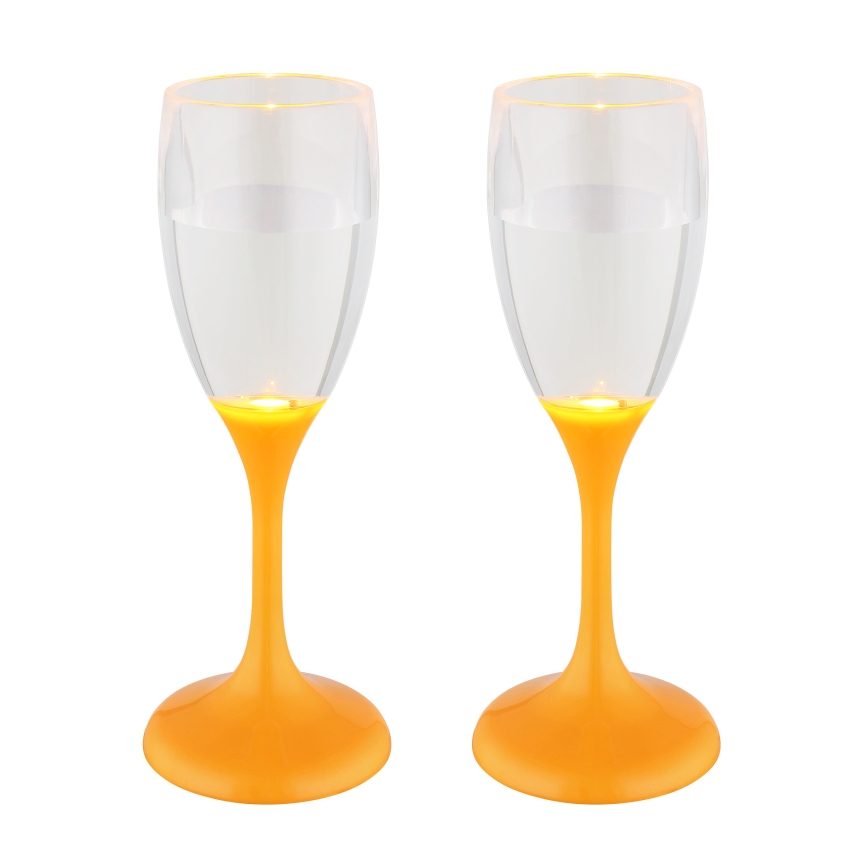 Globo - SET 2x LED Čaša LED/0,06W/2xCR2032