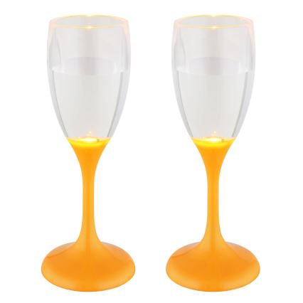 Globo - SET 2x LED Čaša LED/0,06W/2xCR2032