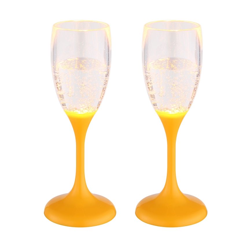 Globo - SET 2x LED Čaša LED/0,06W/2xCR2032