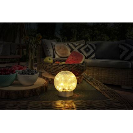 Globo - LED Dekorativna punjiva stolna lampa 25xLED/0,06W/5V 600 mAh IP44