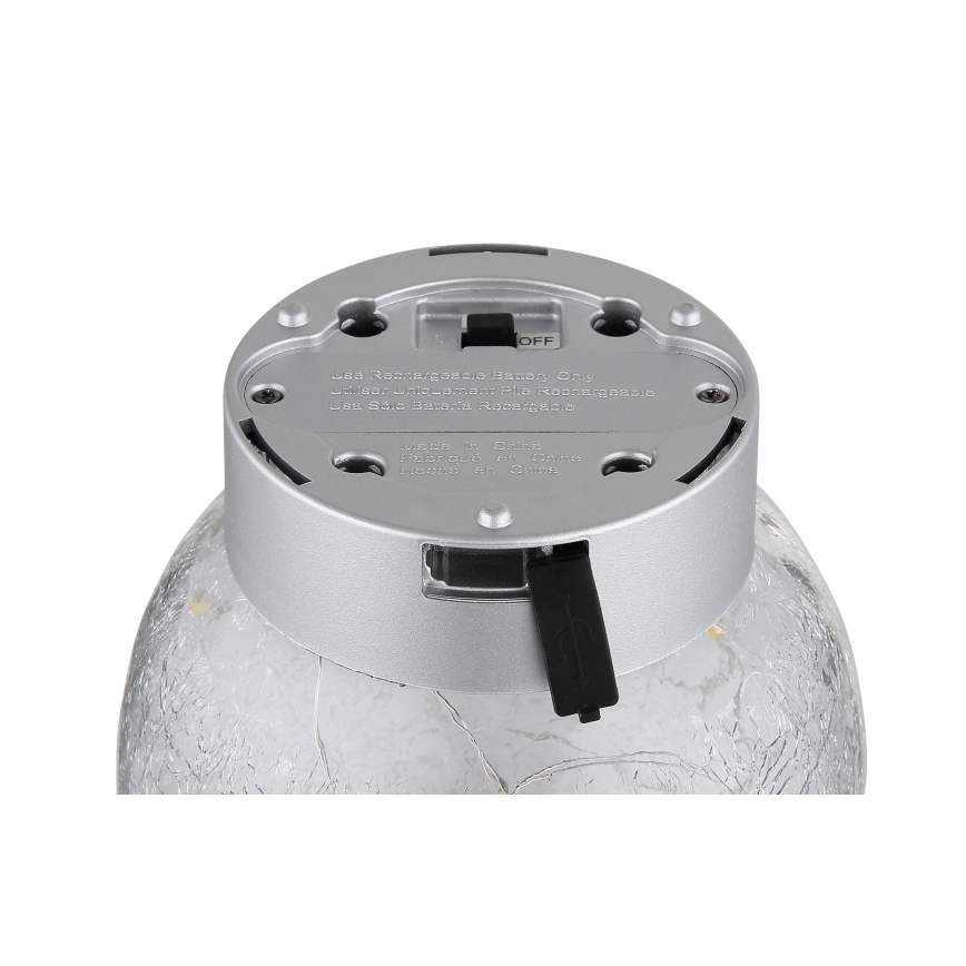 Globo - LED Dekorativna punjiva stolna lampa 25xLED/0,06W/5V 600 mAh IP44
