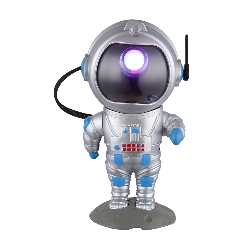 Globo - LED RGB Stolna lampa LED/4,5W/5V astronaut srebrna