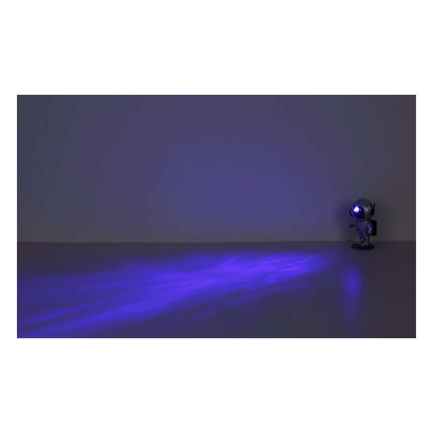 Globo - LED RGB Stolna lampa LED/4,5W/5V astronaut srebrna