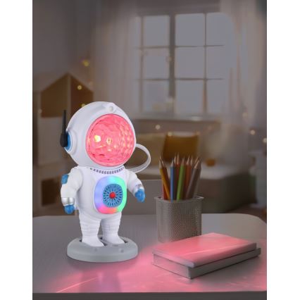 Globo - LED RGB Stolna lampa LED/6W/5V astronaut bijela