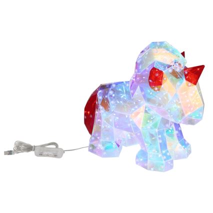 Globo - LED Dekoracija za stol LED/3W/5V USB jednorog