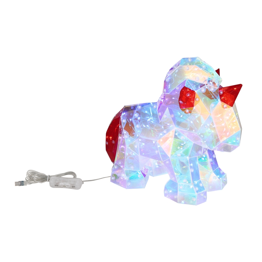 Globo - LED Dekoracija za stol LED/3W/5V USB jednorog