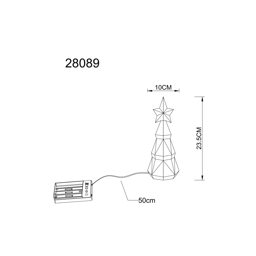 Globo - LED božićna dekoracija LED/2W/5V/3xAA