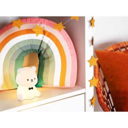 Globo - LED RGBW prigušivo punjivo dječje noćno svjetlo LED/1W/5V 1200 mAh medvjedić