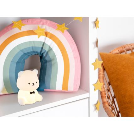 Globo - LED RGBW prigušivo punjivo dječje noćno svjetlo LED/1W/5V 1200 mAh medvjedić