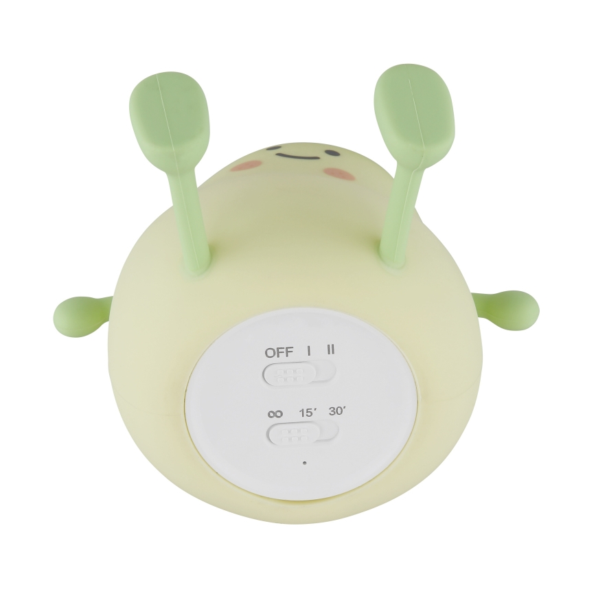 Globo - LED RGBW punjiva dječja noćna svjetiljka s mogućnošću prigušivanja LED/2W/5V 1200 mAh mango