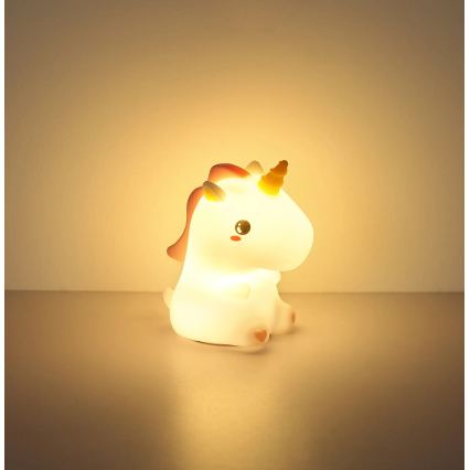 Globo - LED RGBW Prigušivo punjivo dječje noćno svjetlo LED/1,5W/5V 1200 mAh jednorog